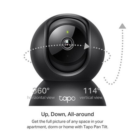 Kamera monitoringu domowego TP-LINK Pan/Tilt Wi-Fi Tapo C211 z funkcją PTZ, rozdzielczością 3 MP, ogniskową 3.83mm, kodowaniem H Kamera monitoringu domowego TP-LINK Pan/Tilt Wi-Fi Tapo C211 z funkcją PTZ, rozdzielczością 3 MP, ogniskową 3.83mm, kodowaniem H