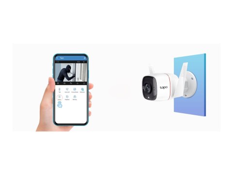 Kamera zewnętrzna TP-LINK | Security | Wi-Fi | TC65 | Bullet | 3 MP | 3.89 mm/F2.2 | H.264 | Micro SD, Max. 128GB Kamera zewnętrzna TP-LINK | Security | Wi-Fi | TC65 | Bullet | 3 MP | 3.89 mm/F2.2 | H.264 | Micro SD, Max. 128GB