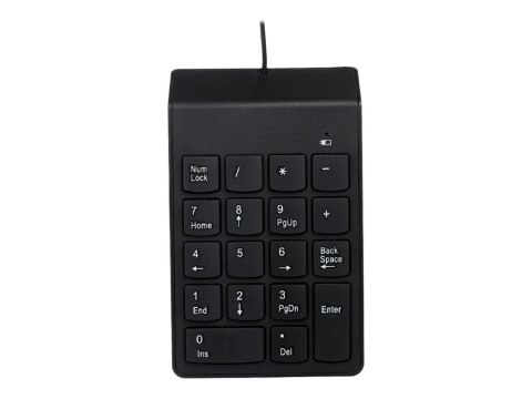 Klawiatura numeryczna USB Gembird KPD-U-03 z przewodem - Klawiatura numeryczna, kabel, kolor czarny. Klawiatura numeryczna USB Gembird KPD-U-03 z przewodem - Klawiatura numeryczna, kabel, kolor czarny.