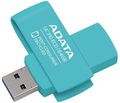 Pamięć USB ADATA UC310 ECO 64 GB 3.2 Gen1 Zielony Pamięć USB ADATA UC310 ECO 64 GB 3.2 Gen1 Zielony