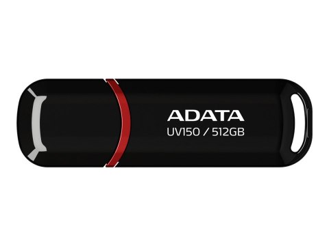 Pamięć masowa USB ADATA UV150 512GB USB 3.2 Gen1 w kolorze czarnym Pamięć masowa USB ADATA UV150 512GB USB 3.2 Gen1 w kolorze czarnym