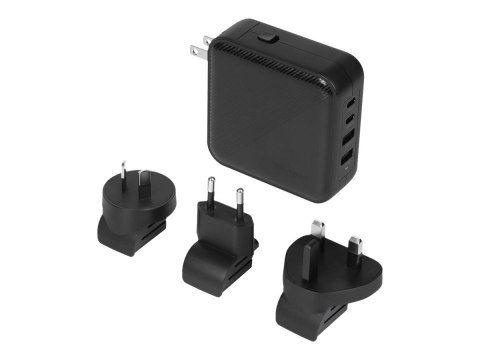 Targus power adapter - GaN - 2 x USB-C, 2 x 9 pin USB Type A - 100 Watt Targus power adapter - GaN - 2 x USB-C, 2 x 9 pin USB Type A - 100 Watt