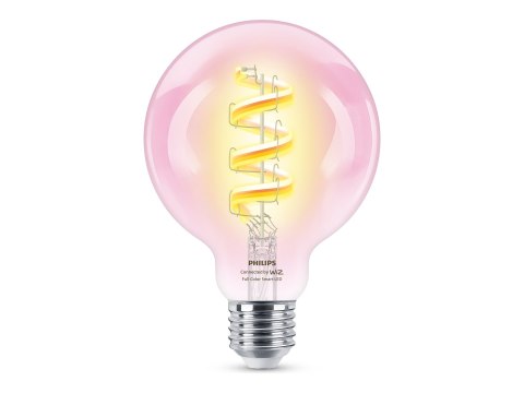 WiZ Philips Smart WiFi Filament Clear G95 E27 6.3W 470Lm RGB Wizarding World WiZ Philips Smart WiFi Filament Clear G95 E27 6.3W 470Lm RGB Wizarding World