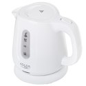 Czajnik Adler | AD 1373 | Elektryczny | 850 W | Pojemność 1 L | Polipropylen | Podstawa 360° | Biały Czajnik Adler | AD 1373 | Elektryczny | 850 W | Pojemność 1 L | Polipropylen | Podstawa 360° | Biały