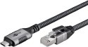 Goobay 70696 USB-A 3.1 to RJ45 Ethernet Cable, 1 m Goobay 70696 USB-A 3.1 to RJ45 Ethernet Cable, 1 m
