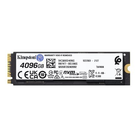 Kingston KC3000 4096GB PCIe 4.0 SSD Kingston KC3000 4096GB PCIe 4.0 SSD
