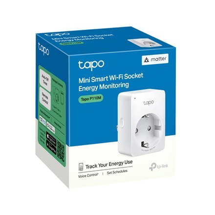TP-LINK | Mini Smart Wi-Fi Gniazdko z Monitorowaniem Energii | Tapo P110M TP-LINK | Mini Smart Wi-Fi Gniazdko z Monitorowaniem Energii | Tapo P110M
