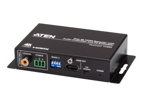 Aten VC882 True 4K HDMI Repeater with Audio Embedder & De-Embedder Aten VC882 True 4K HDMI Repeater with Audio Embedder & De-Embedder