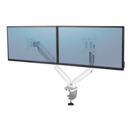 Fellowes arm for 2 monitors - Platinum white