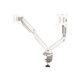 Fellowes arm for 2 monitors - Platinum white