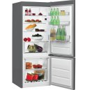 Indesit LI6 S2E X Refrigerator,E, Free-standing, Combi, Height 1.59 m, Net fridge 197 L, Net freezer 75 L, Inox | INDESIT Indesit LI6 S2E X Refrigerator,E, Free-standing, Combi, Height 1.59 m, Net fridge 197 L, Net freezer 75 L, Inox | INDESIT