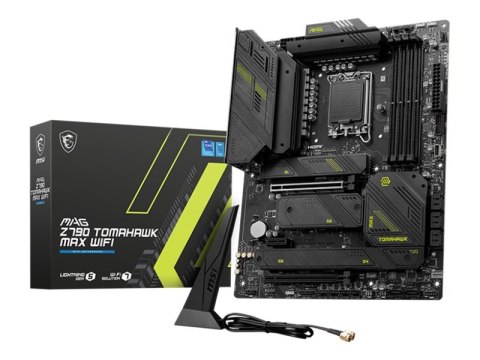 MSI | MAG Z790 TOMAHAWK MAX WIFI | Gniazdo procesora LGA1700 | Typ chipsetu Intel Z790 | Obsługiwana technologia pamięci RAM DDR MSI | MAG Z790 TOMAHAWK MAX WIFI | Gniazdo procesora LGA1700 | Typ chipsetu Intel Z790 | Obsługiwana technologia pamięci RAM DDR