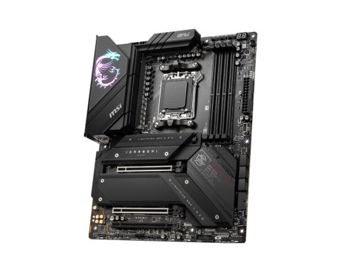 MSI | MPG X670E CARBON WIFI | Gniazdo procesora Socket AM5 | Rodzaj chipsetu AMD X670 | Technologia obsługiwanej pamięci RAM DDR MSI | MPG X670E CARBON WIFI | Gniazdo procesora Socket AM5 | Rodzaj chipsetu AMD X670 | Technologia obsługiwanej pamięci RAM DDR