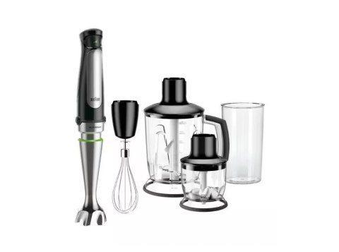 Braun | MultiQuick 7 Hand Blender | MQ 7045X | Hand Blender | 1000 W | Number of speeds 6 | Chopper | Black/Stainless steel Braun | MultiQuick 7 Hand Blender | MQ 7045X | Hand Blender | 1000 W | Number of speeds 6 | Chopper | Black/Stainless steel