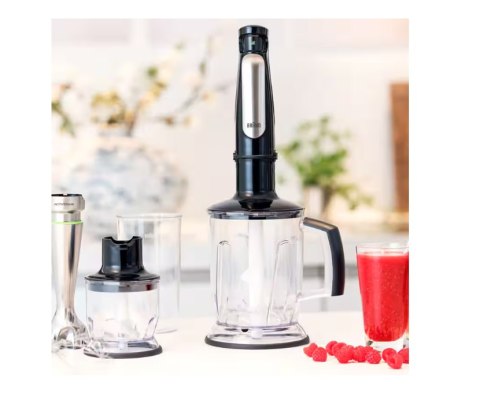 Braun | MultiQuick 7 Hand Blender | MQ 7045X | Hand Blender | 1000 W | Number of speeds 6 | Chopper | Black/Stainless steel Braun | MultiQuick 7 Hand Blender | MQ 7045X | Hand Blender | 1000 W | Number of speeds 6 | Chopper | Black/Stainless steel