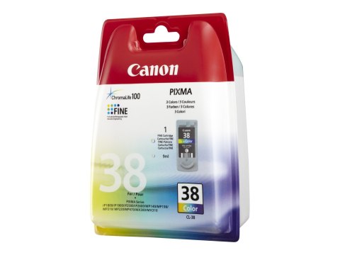 Canon CL-38 Trójkolorowy wkład atramentowy | Cyjan, Magenta, Żółty Canon CL-38 Trójkolorowy wkład atramentowy | Cyjan, Magenta, Żółty