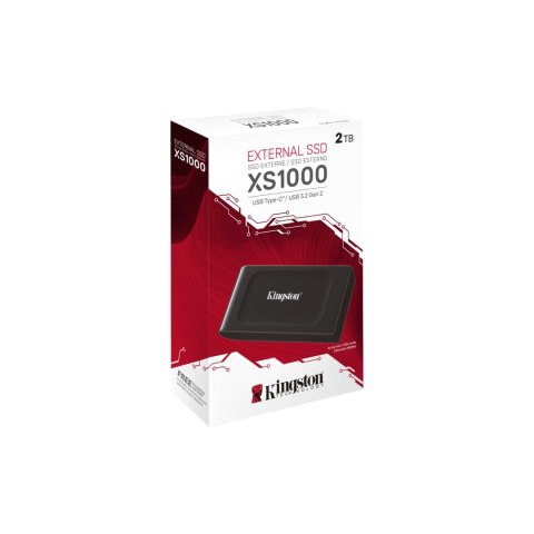 Kingston | Zewnętrzny dysk SSD | SXS1000/2000G | 2000 GB | Interfejs SSD USB 3.2 Gen 2 | Prędkość odczytu 1050 MB/s | Prędkość z Kingston | Zewnętrzny dysk SSD | SXS1000/2000G | 2000 GB | Interfejs SSD USB 3.2 Gen 2 | Prędkość odczytu 1050 MB/s | Prędkość z