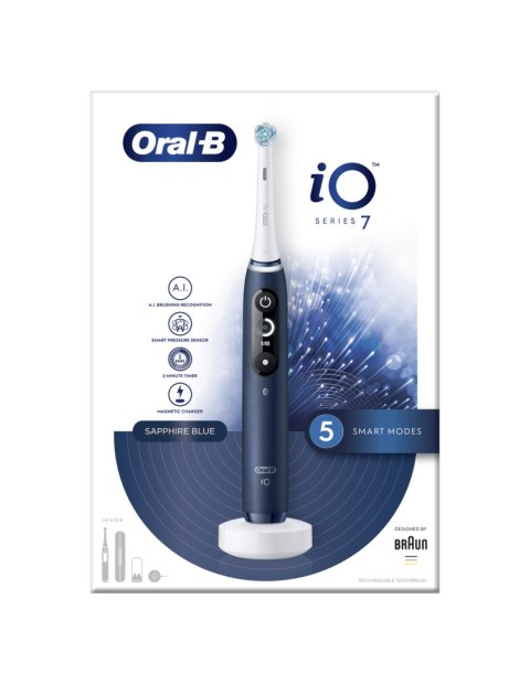 Oral-B | Elektryczna szczoteczka do zębów | Seria iO7 | Akumulatorowa | Dla dorosłych | Liczba główek szczoteczki w zestawie 1 | Oral-B | Elektryczna szczoteczka do zębów | Seria iO7 | Akumulatorowa | Dla dorosłych | Liczba główek szczoteczki w zestawie 1 |