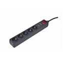 EnerGenie Surge Protector SPG5-C-5/ 1.5 m/ 5 Sockets/ Black EnerGenie Surge Protector SPG5-C-5/ 1.5 m/ 5 Sockets/ Black