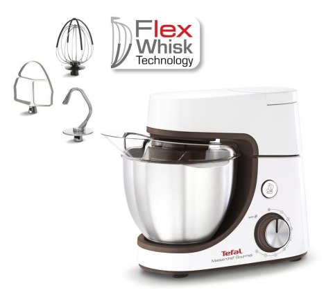 TEFAL | Masterchef Gourmet Food Processor | QB51K138 | 1100 W | Liczba prędkości 8 | Pojemność misy 4,6 L | Biały TEFAL | Masterchef Gourmet Food Processor | QB51K138 | 1100 W | Liczba prędkości 8 | Pojemność misy 4,6 L | Biały