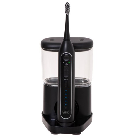 Adler | Szczoteczka soniczna 2 w 1 do nitkowania wodą | AD 2180b | Akumulatorowa | Dla dorosłych | Liczba główek szczoteczki w z Adler | Szczoteczka soniczna 2 w 1 do nitkowania wodą | AD 2180b | Akumulatorowa | Dla dorosłych | Liczba główek szczoteczki w z