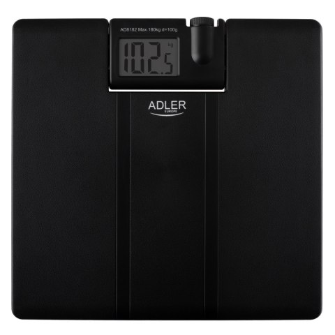 Adler | Waga łazienkowa z projektorem | AD 8182 | Maksymalna waga (udźwig) 180 kg | Dokładność 100 g | Czarny Adler | Waga łazienkowa z projektorem | AD 8182 | Maksymalna waga (udźwig) 180 kg | Dokładność 100 g | Czarny