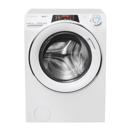 Candy | Washing Machine | RO 486DWMC7/1-S | Energy efficiency class A | Front loading | Washing capacity 8 kg | 1400 RPM | Depth