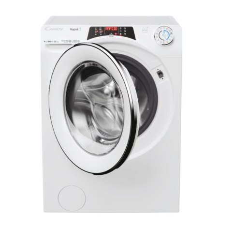Candy | Washing Machine | RO 486DWMC7/1-S | Energy efficiency class A | Front loading | Washing capacity 8 kg | 1400 RPM | Depth Candy | Washing Machine | RO 486DWMC7/1-S | Energy efficiency class A | Front loading | Washing capacity 8 kg | 1400 RPM | Depth