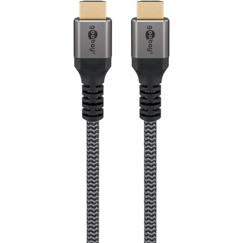 Goobay Szybki kabel HDMI z Ethernetem | Czarny | HDMI do HDMI | 1 m Goobay Szybki kabel HDMI z Ethernetem | Czarny | HDMI do HDMI | 1 m