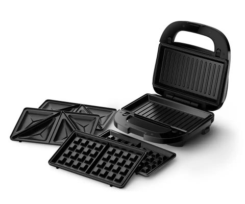Philips Sandwich Maker | HD2350/80 | 750 W | Number of plates 3 | Black Philips Sandwich Maker | HD2350/80 | 750 W | Number of plates 3 | Black