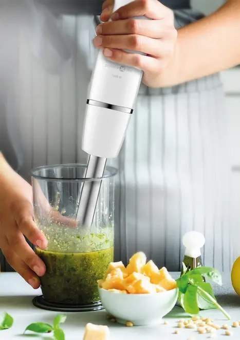 TEFAL | Blender | HB9441 InfintyForce | Blender ręczny | 1000 W | Pojemność słoika 0,5 L | Kruszenie lodu | Biały TEFAL | Blender | HB9441 InfintyForce | Blender ręczny | 1000 W | Pojemność słoika 0,5 L | Kruszenie lodu | Biały