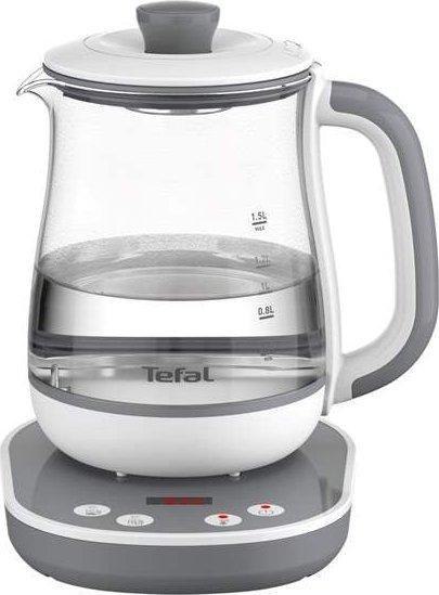 TEFAL Tastea Kettle | BJ551B10 | Tea Kettle | 1400 W | 1.5 L | Glass | 360° rotational base | Grey/White TEFAL Tastea Kettle | BJ551B10 | Tea Kettle | 1400 W | 1.5 L | Glass | 360° rotational base | Grey/White