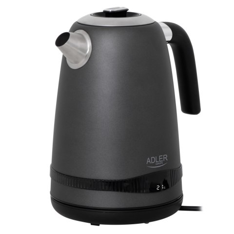 Czajnik Adler | AD 1295g SS | Elektryczny | 2200 W | 1,7 L | Stal nierdzewna | Podstawa obrotowa 360° | Szary Czajnik Adler | AD 1295g SS | Elektryczny | 2200 W | 1,7 L | Stal nierdzewna | Podstawa obrotowa 360° | Szary