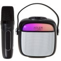 Głośnik karaoke z mikrofonem | AD 1199B | Bluetooth | Czarny | Przenośny | Połączenie bezprzewodowe Głośnik karaoke z mikrofonem | AD 1199B | Bluetooth | Czarny | Przenośny | Połączenie bezprzewodowe