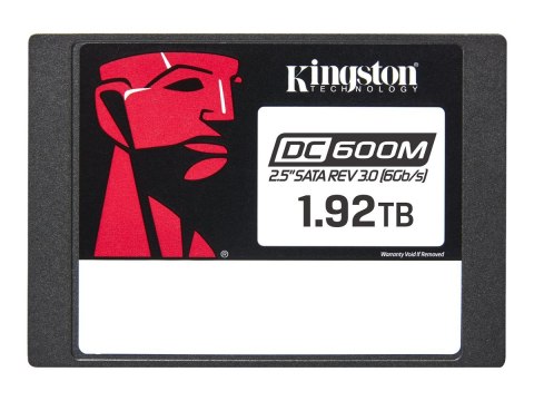 Kingston DC600M | 1920 GB | Format SSD 2,5" | Interfejs SSD SATA Rev. 3.0 | Prędkość odczytu 560 MB/s | Prędkość zapisu 530 MB/s