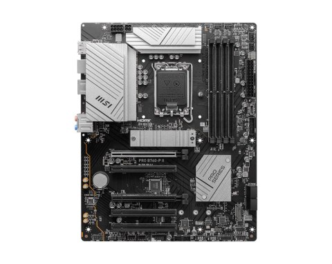 MSI PRO B760-P II | Rodzina procesorów Intel | Gniazdo procesora LGA1700 | DDR5 | Liczba złączy SATA 4