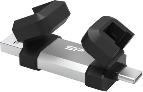 Silicon Power Dual USB Drive | Mobile C51 | 64 GB | USB Type-A i USB Type-C | Srebrny Silicon Power Dual USB Drive | Mobile C51 | 64 GB | USB Type-A i USB Type-C | Srebrny