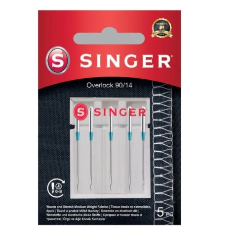 Singer Leather Needle 90/14 5PK, 5 pcs Singer Leather Needle 90/14 5PK, 5 pcs