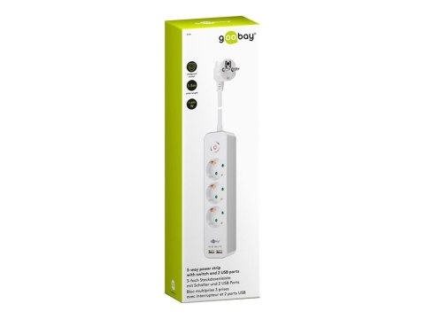 41264 3-drożna listwa zasilająca z przełącznikiem i gniazdami USB | ilość 3 41264 3-drożna listwa zasilająca z przełącznikiem i gniazdami USB | ilość 3