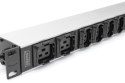 Listwa gniazdowa z profilem aluminiowym, 10-drożna, wtyczka IEC C20 | DN-95427 | Ilość gniazd 7 Listwa gniazdowa z profilem aluminiowym, 10-drożna, wtyczka IEC C20 | DN-95427 | Ilość gniazd 7