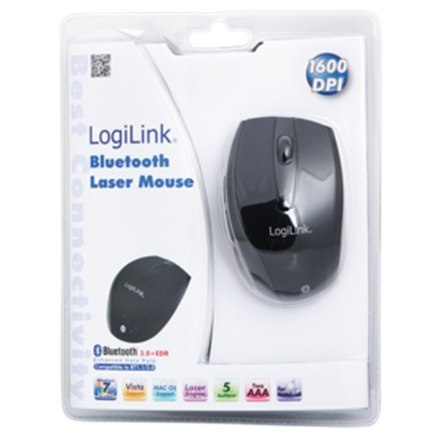Logilink Maus Laser Bluetooth mit 5 Tasten wireless, Black, Bluetooth Laser Mysz; Logilink Maus Laser Bluetooth mit 5 Tasten wireless, Black, Bluetooth Laser Mysz;