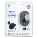 Logilink Maus optisch Funk 2.4 GHz wireless, Black, 2.4GH wireless mini Mysz with autolink Logilink Maus optisch Funk 2.4 GHz wireless, Black, 2.4GH wireless mini Mysz with autolink