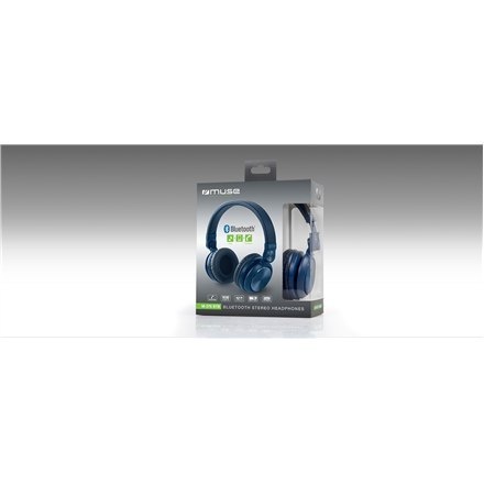 Muse M-276BTB Headband/On-Ear, Microphone, Blue Muse M-276BTB Headband/On-Ear, Microphone, Blue