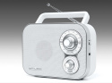 Muse Portable Radio M-051RW White, AUX in Muse Portable Radio M-051RW White, AUX in