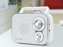 Muse Portable Radio M-051RW White, AUX in Muse Portable Radio M-051RW White, AUX in