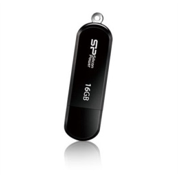 Silicon Power 16GB LuxMini 322 16 GB, USB 2.0, Black