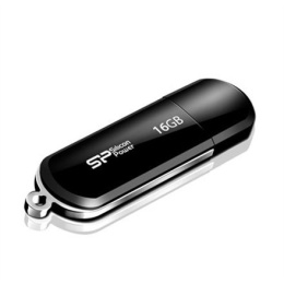 Silicon Power 16GB LuxMini 322 16 GB, USB 2.0, Black