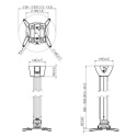 Vogels PPC1585 Projector ceiling mount, White Vogels Projector Ceiling mount, Turn, Tilt, Maximum weight (capacity) 15 kg, Whit Vogels PPC1585 Projector ceiling mount, White Vogels Projector Ceiling mount, Turn, Tilt, Maximum weight (capacity) 15 kg, Whit