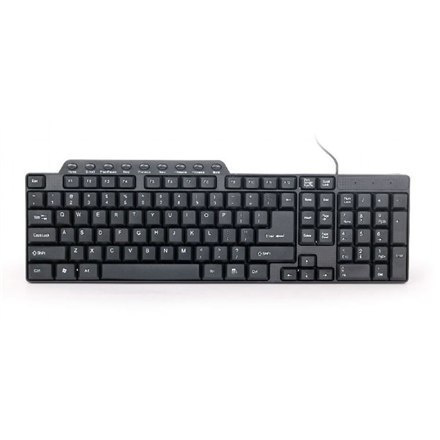 Gembird KB-UM-104 Compact multimedia keyboard USB, Keyboard layout US, Black, 420 g Gembird KB-UM-104 Compact multimedia keyboard USB, Keyboard layout US, Black, 420 g
