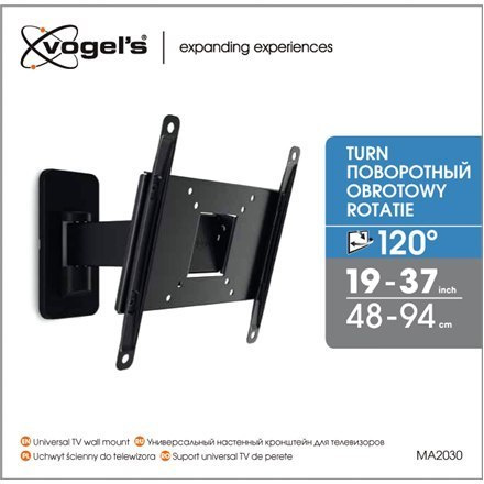 Vogels Wall mount, MA2030-A1, Full motion, 26-40 ", Maximum weight (capacity) 15 kg, VESA 100x100, 100x200, 200x100, 200x200 mm, Vogels Wall mount, MA2030-A1, Full motion, 26-40 ", Maximum weight (capacity) 15 kg, VESA 100x100, 100x200, 200x100, 200x200 mm,